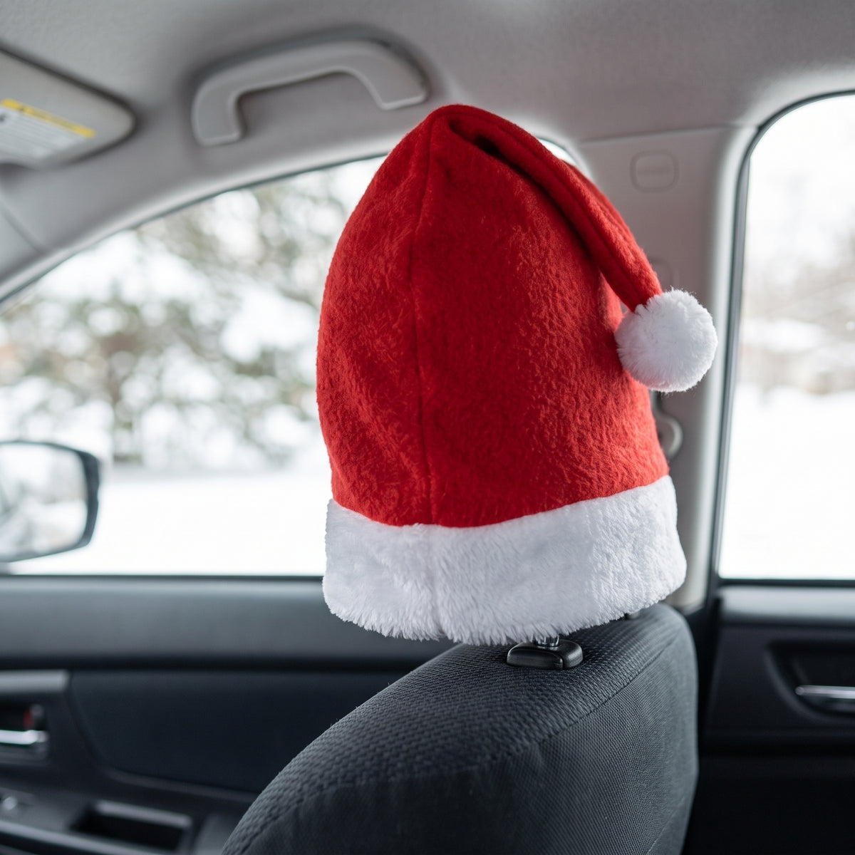Santa Hat Headrest Covers (2-Pack)