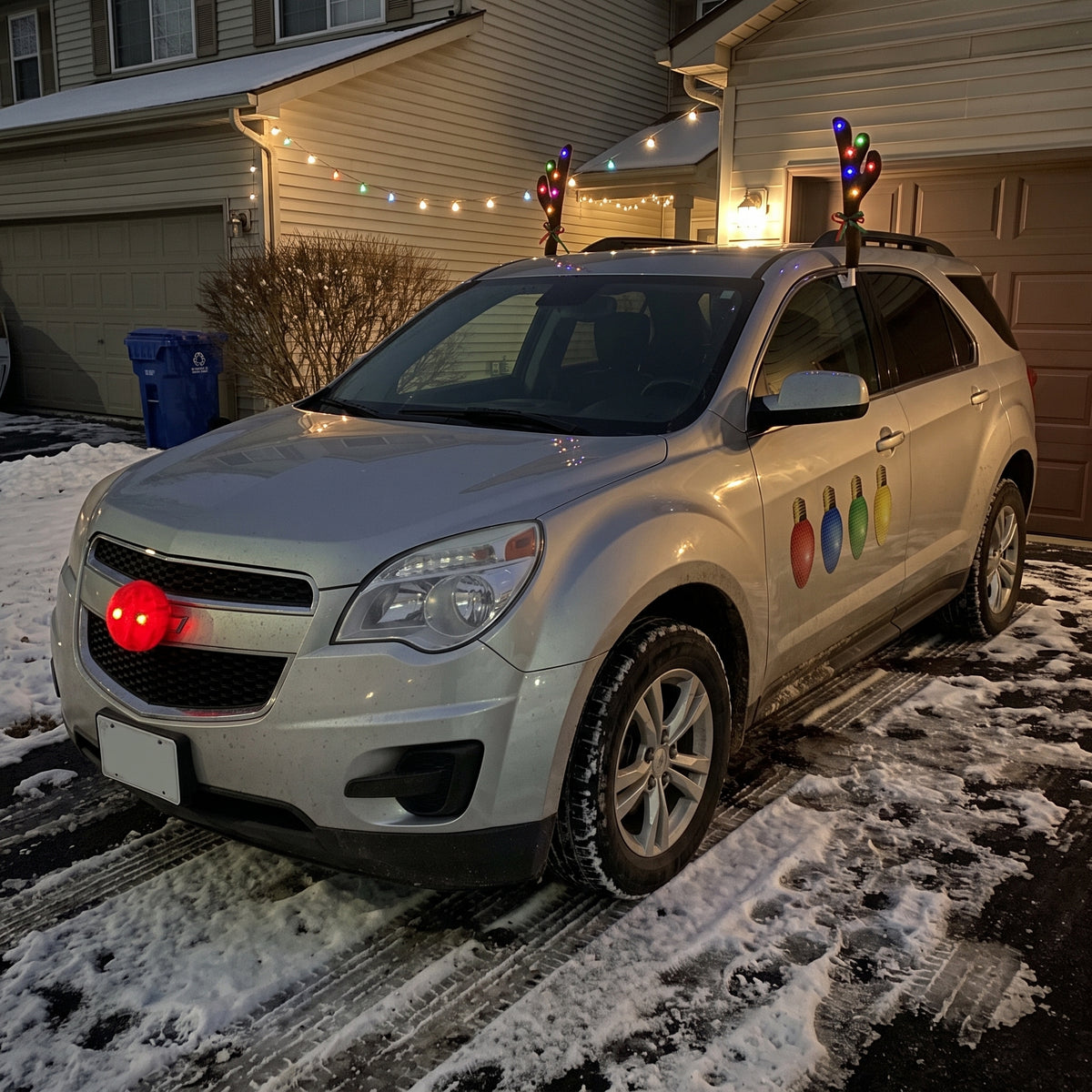 The Full Reindeer Kit – LED Antlers, Nose & Tail