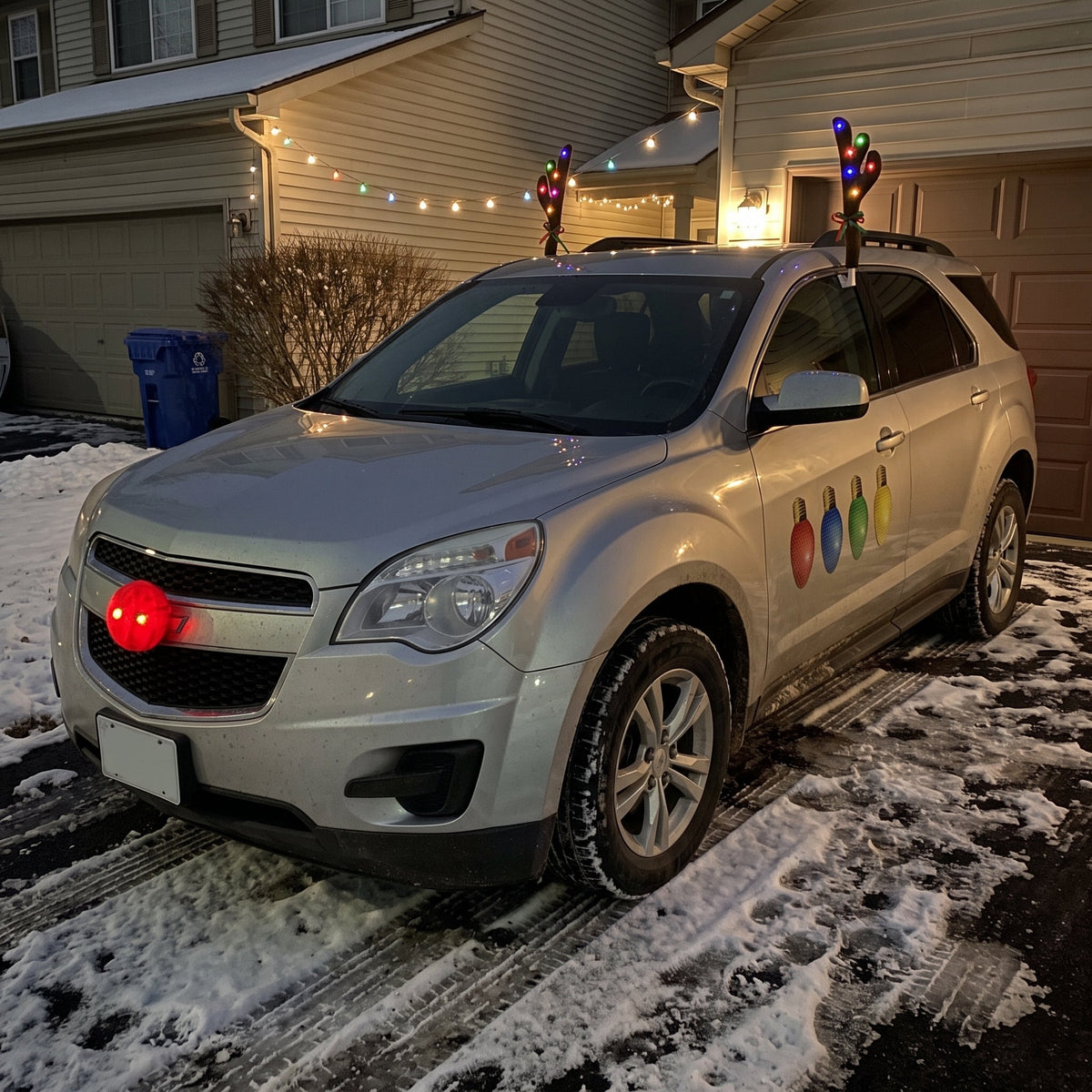 Car wearing the Full Reindeer Kit