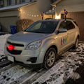 Car wearing the Full Reindeer Kit